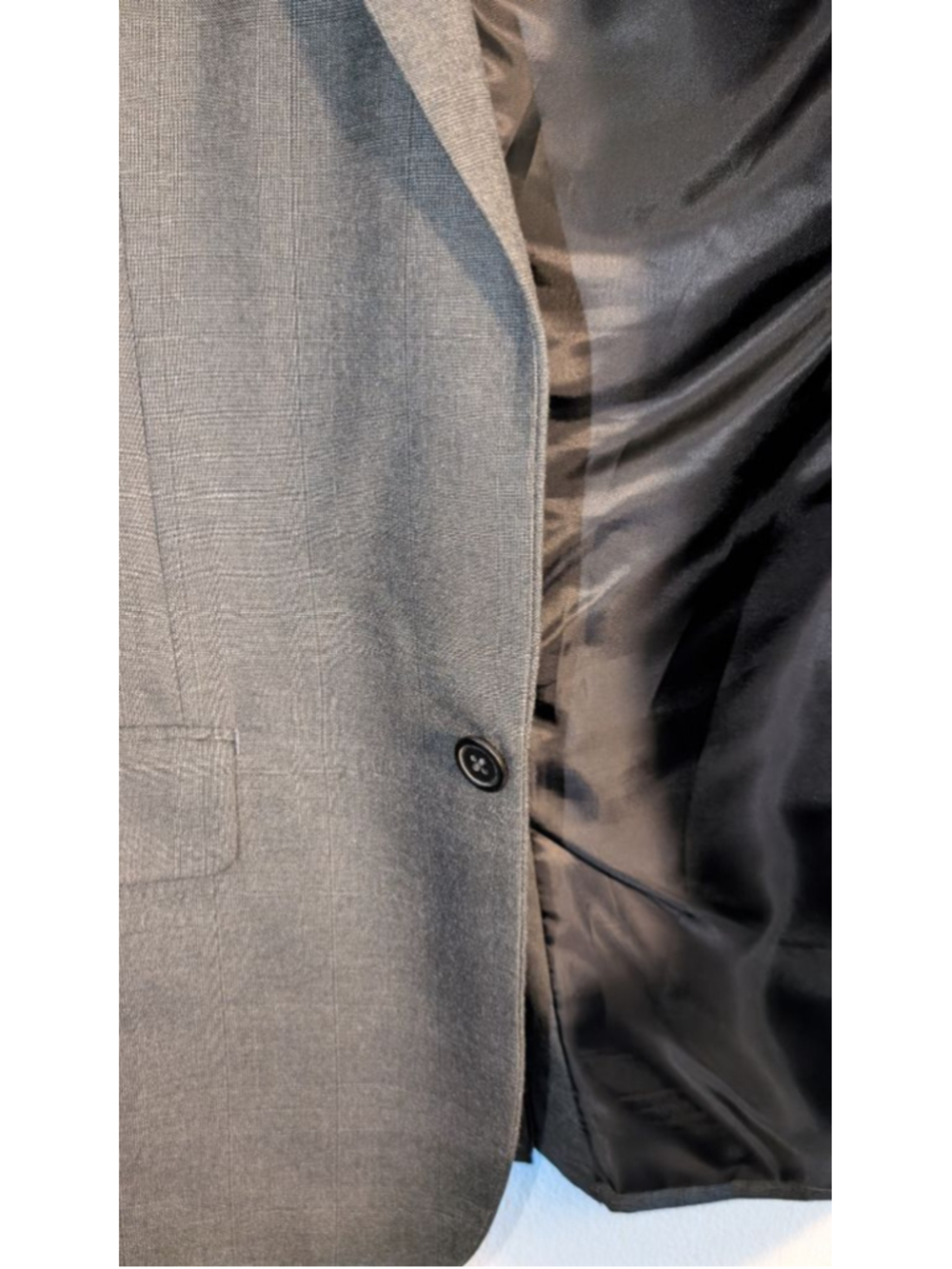 MERONA Gray Sport Coat & Blazer 40R with Black Lining, Mens - Picture 5 of 7